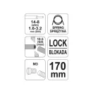 YATO Kabelschneider und Abisolierzange 170 mm/10,5 mm/1,6-3,2 mm2