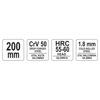 YATO Stirnzange 200 mm