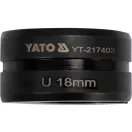 YATO Crimpeinsatz für Crimpzange YT-21735 U-Typ 18 mm
