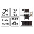 YATO Krimpeinsatz YT-21750 für Krimpzange TH-Typ 26 mm