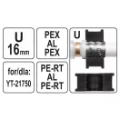 YATO Crimpeinsatz YT-21750 für Crimpzange U-Typ 16 mm
