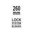 YATO Rohrreduzierzange 260 mm 2+3 Klingen (45 mm)