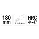 YATO Krimpzange 180 mm/0,2-0,6 mm