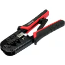 YATO Crimpzange 190 mm für UTP Netzwerk/RJ45 und Telefon/RJ11 Anschlüsse