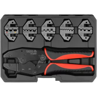 YATO Ratschen-Crimpzange Set 6-teilig
