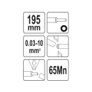 YATO Automatische Schneidzange 195 mm/0,03 - 10,0 mm2