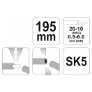 YATO Automatische Abisolierzange 195 mm/0,5 - 6,0 mm2