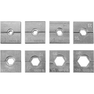   YATO Pressbacken-Set 8-teilig 10-120 mm für YT-22860 Hydraulikpresse