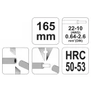 YATO Abisolierzange 165 mm/0,64-2,6 mm2