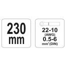 YATO Ratschen-Crimpzange 230 mm/0,5-6,0 mm2