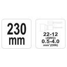 YATO Crimppinzette 230 mm/0,5-4,0 mm2