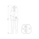 YATO Crimppinzette 230 mm/0,5-4,0 mm2
