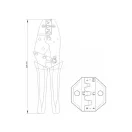 YATO Ratschen-Crimpzange 230 mm/0,5-6,0 mm2