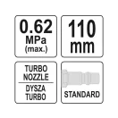 YATO Druckluft-Blaspistole Turbo 110 mm