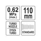 YATO Druckluft-Blaspistole Turbo 110 mm