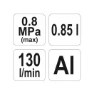 YATO Ölzerstäuber-Pistole mit Untertank 850 ml Metall