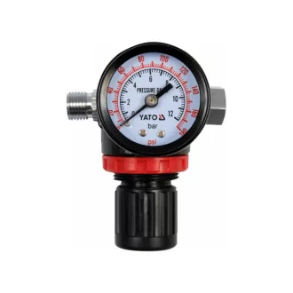 YATO Pneumatisches Druckminderventil mit Manometer 1/4"