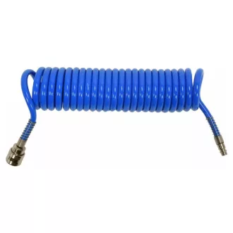   YATO Pneumatikschlauch (Spirale) mit Schnellkupplung 5,5 x 8 mm x 5 m