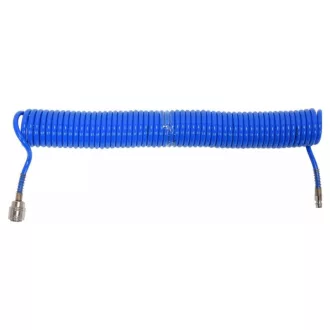   YATO Pneumatikschlauch (Spirale) mit Schnellkupplung 5,5 x 8 mm x 10 m 1,2 MPa