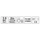 YATO Pneumatikschlauch 1/2" 12,5 mm x 20 m