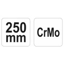 YATO Gebogene Sicherungszange 250 mm CrMo