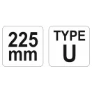 YATO U-förmige automatische Verriegelungszange 225 mm