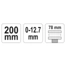 YATO Flache selbstsperrende Zange 200 mm