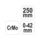 YATO gebogene selbstsichernde Zange 250 mm CrMo
