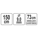 YATO Rohrreinigungsspirale 1,5 m