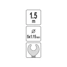 YATO Rohrreinigungsspirale 1,5 m/ 5 mm