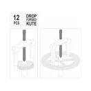 YATO 12-teiliges Lagerabzieher-Set für schwer zugängliche Stellen