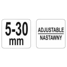 YATO Akku-Schuh- und Wischerarmschaber mit 2 Krallen 5-30 mm