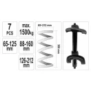 YATO Macpherson-Federaufroller mit austauschbaren Backen