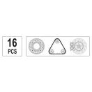 YATO Gleitgewicht Radnabe und Lagerabzieher-Set 16-teilig