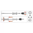 YATO Gleitgewichtlager-Abziehersatz 5-teilig