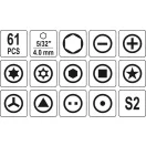 YATO Handy-Montagewerkzeug-Set 61 Teile