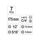 YATO 7-teiliges Hand-Schlagschrauber-Set