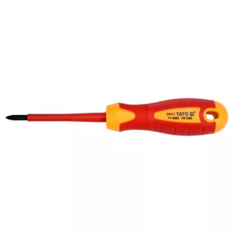 YATO Schraubendreher PZ1 x 80 mm isoliert bis 1000 V