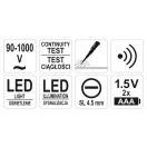 YATO Phasenfinder berührungslose Messung isoliert bis 90-1000 V