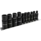 YATO Gewindebohrer Steckschlüsseladapter-Set 10-teilig 1/4", 3/8"