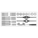 YATO Gewindebohrer- und Schneidset (Hand) 32-teilig HSS M3-M12
