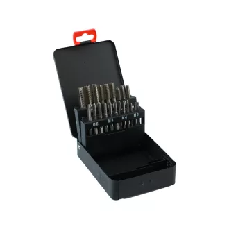 YATO Gewindebohrer-Set (Hand) 21-teilig HSS M 3-12