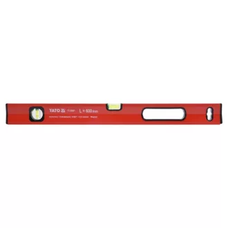 YATO Wasserwaage magnetisch 2 Ebenen 1 Griff 600 mm