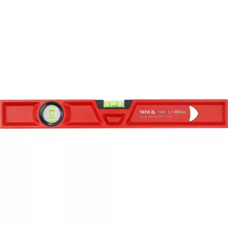 YATO Wasserwaage 2 Libellen 400 mm magnetisch