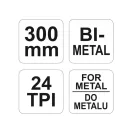 YATO-Bügelsägenrahmen mit 300-mm-Sägeblatt