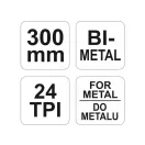 YATO-Bügelsägenrahmen mit 300-mm-Sägeblatt