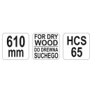 YATO Sägeblatt für trockenes Holz 610 mm