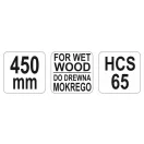 YATO Sägeblatt für nasses Holz 450 mm