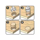 YATO Forstner und Zapfenbohrerset 2-teilig 25 mm