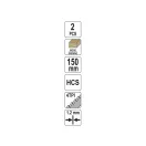 YATO Säbelsägeblatt für Holz 150/1,2 mm 4 TPI HCS (2 Stück)